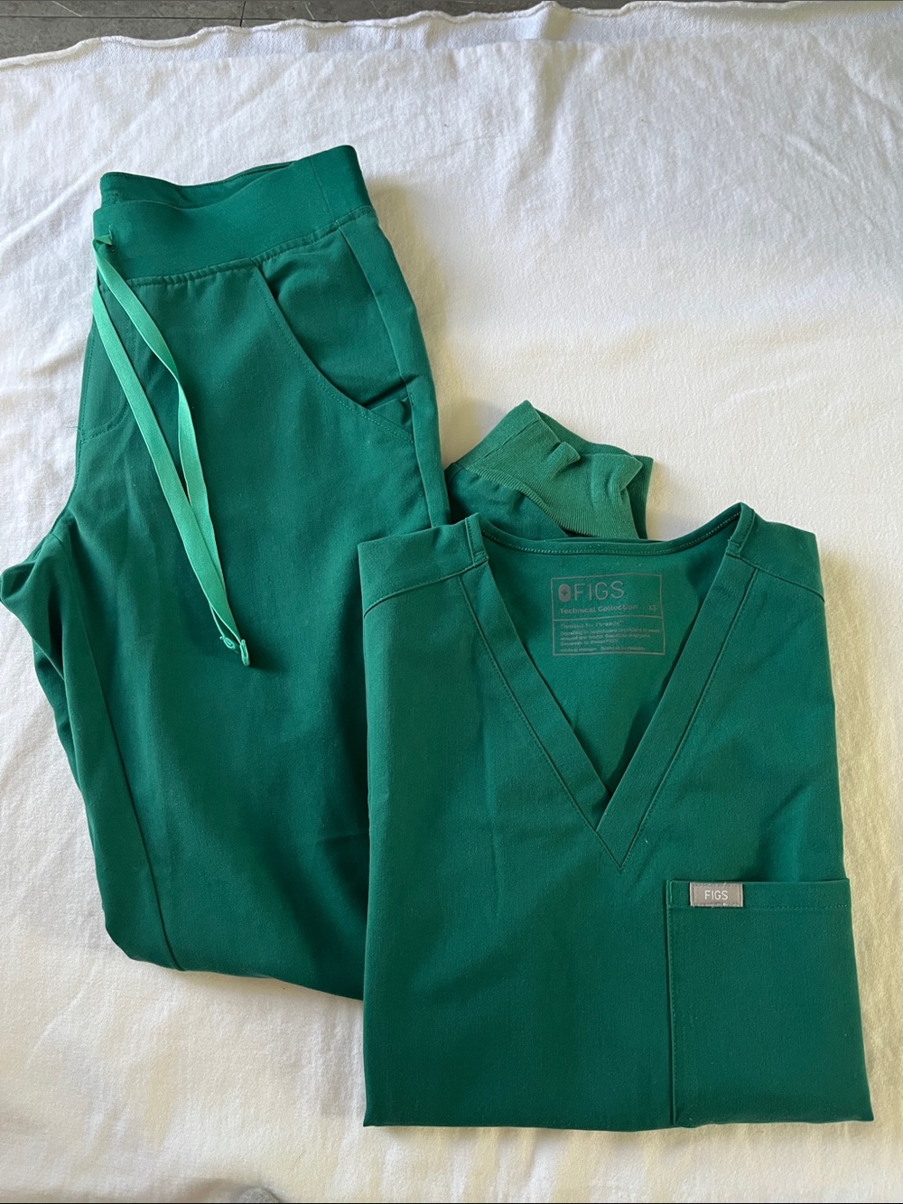 FIGS Scrub Set Hunter Green XS/SP